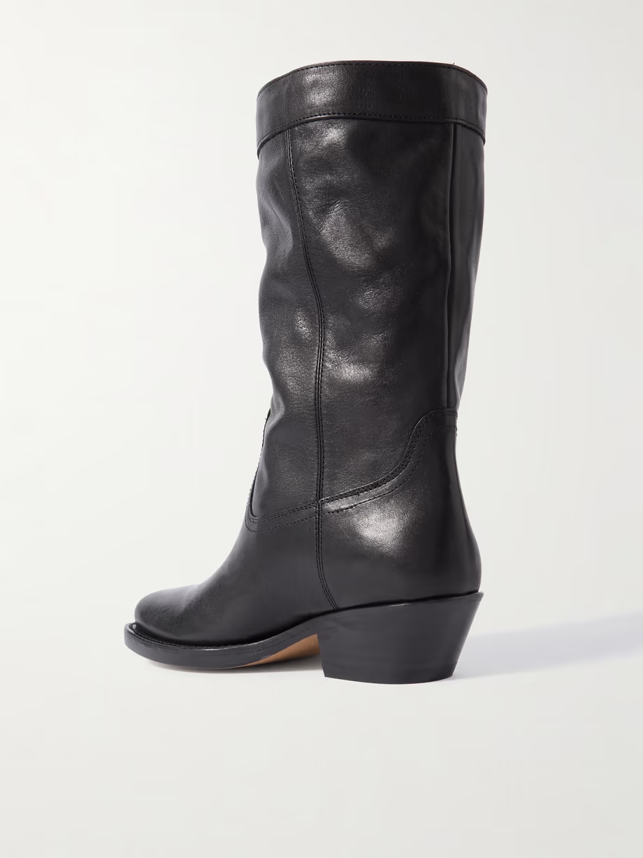 Ademe leather ankle boots