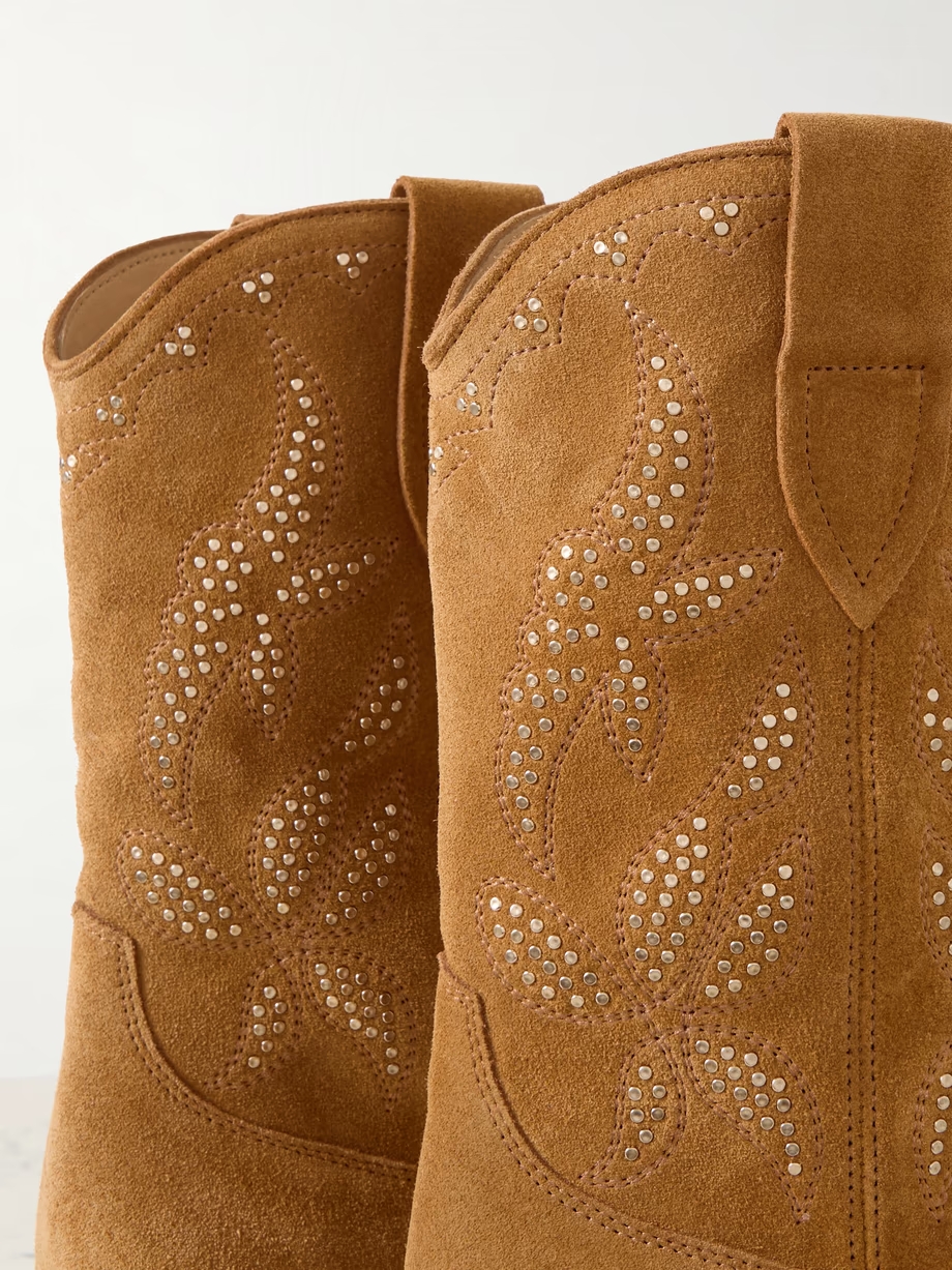 Duerto studded suede cowboy boots