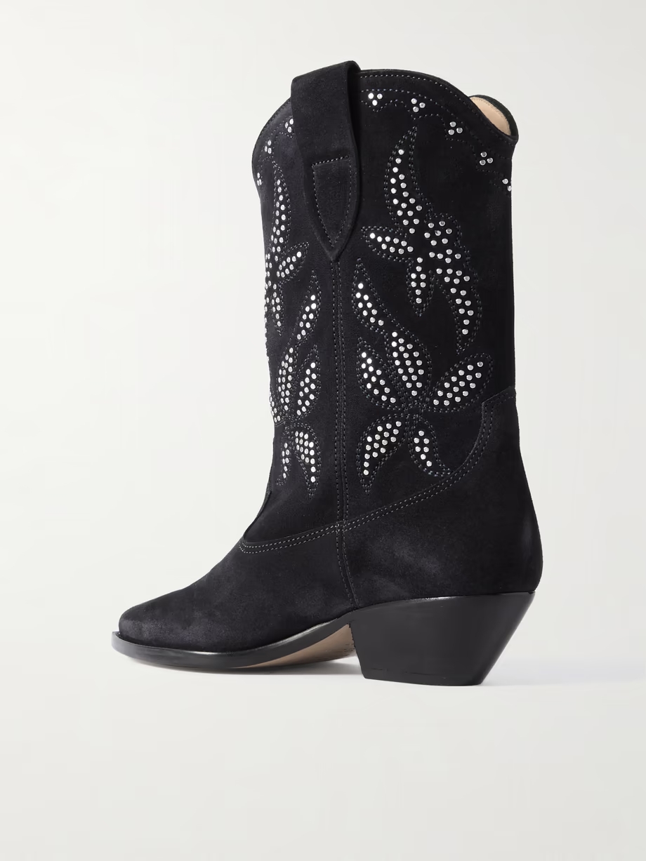 Duerto studded suede cowboy boots