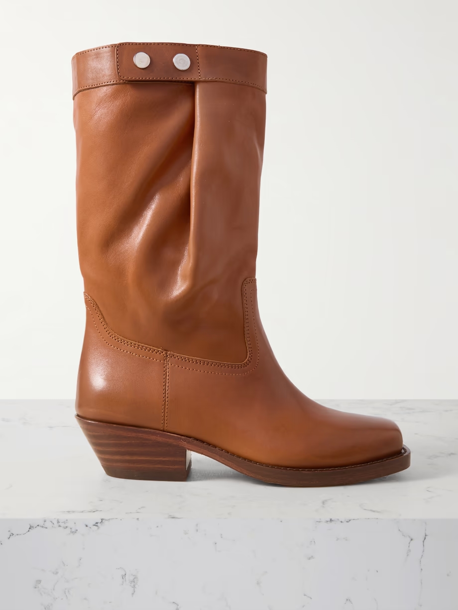 Ademe leather ankle boots