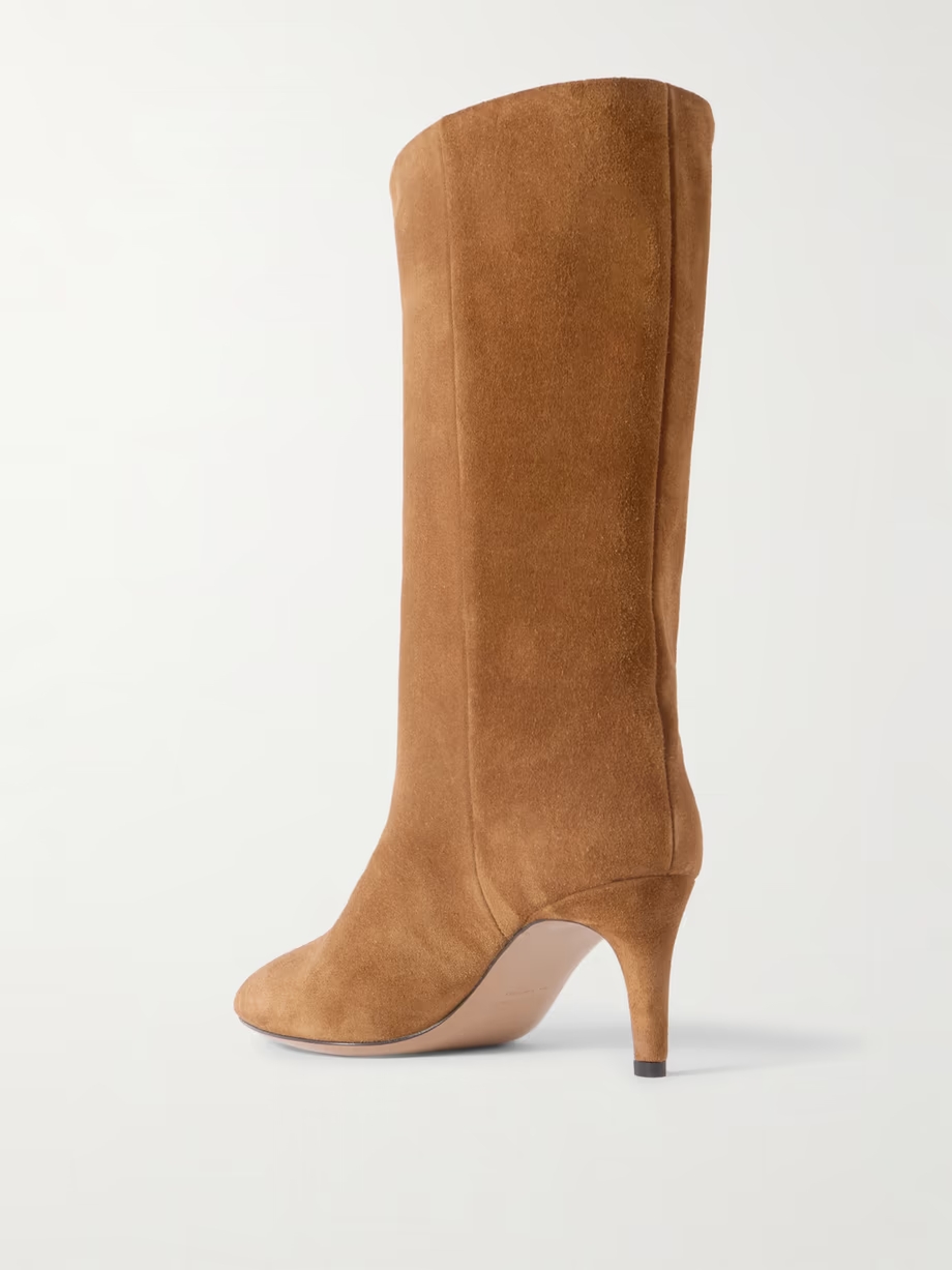 Stiletto suede boots