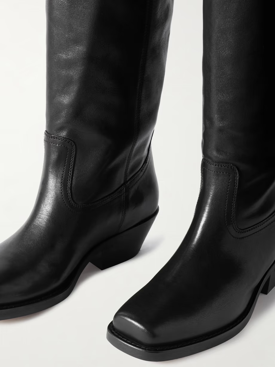 Amati leather over-the-knee boots