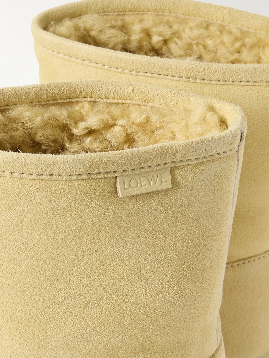 Lago shearling-lined suede ankle boots