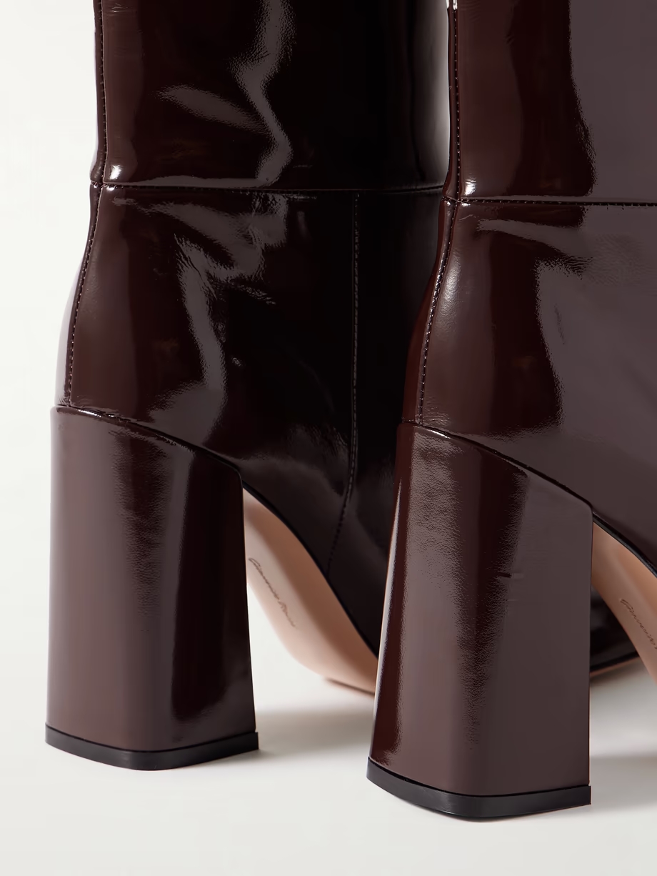 Vanta 95 patent-leather knee boots