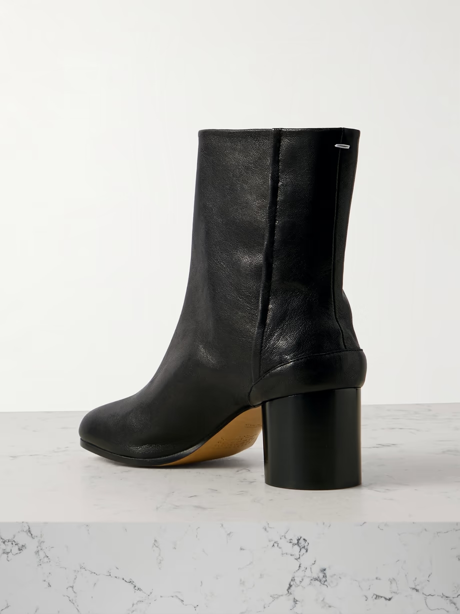 Tabi split-toe leather ankle boots