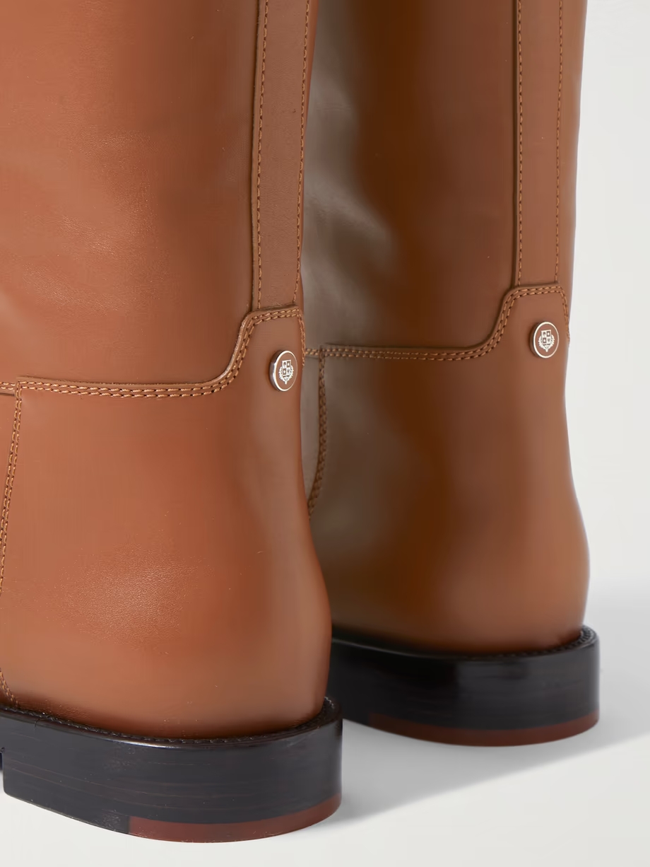 Decker leather knee boots