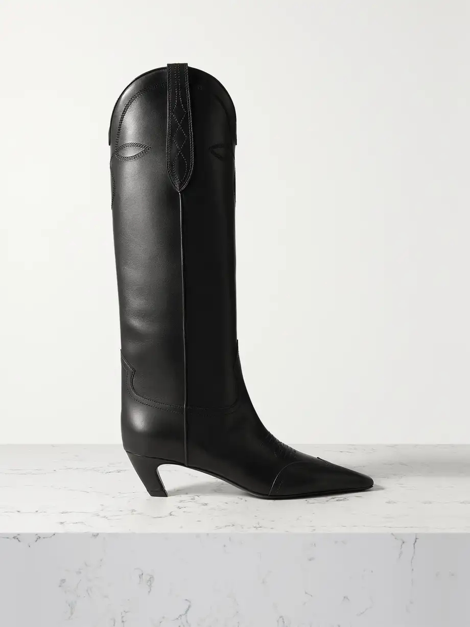 Dallas leather knee boots