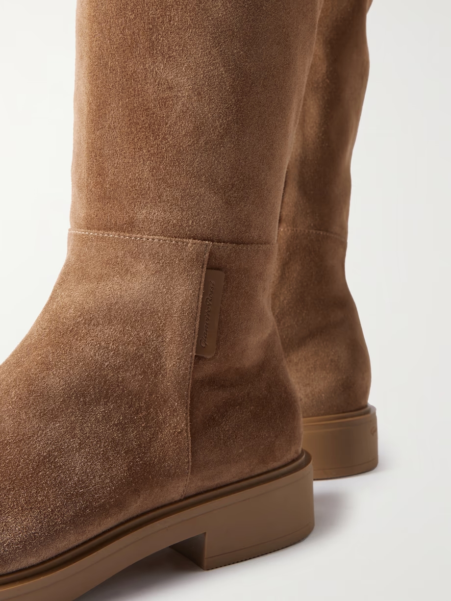 Suede over-the-knee boots