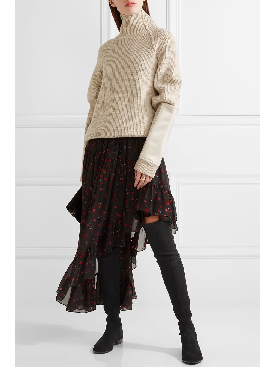 Lowland suede over-the-knee boots