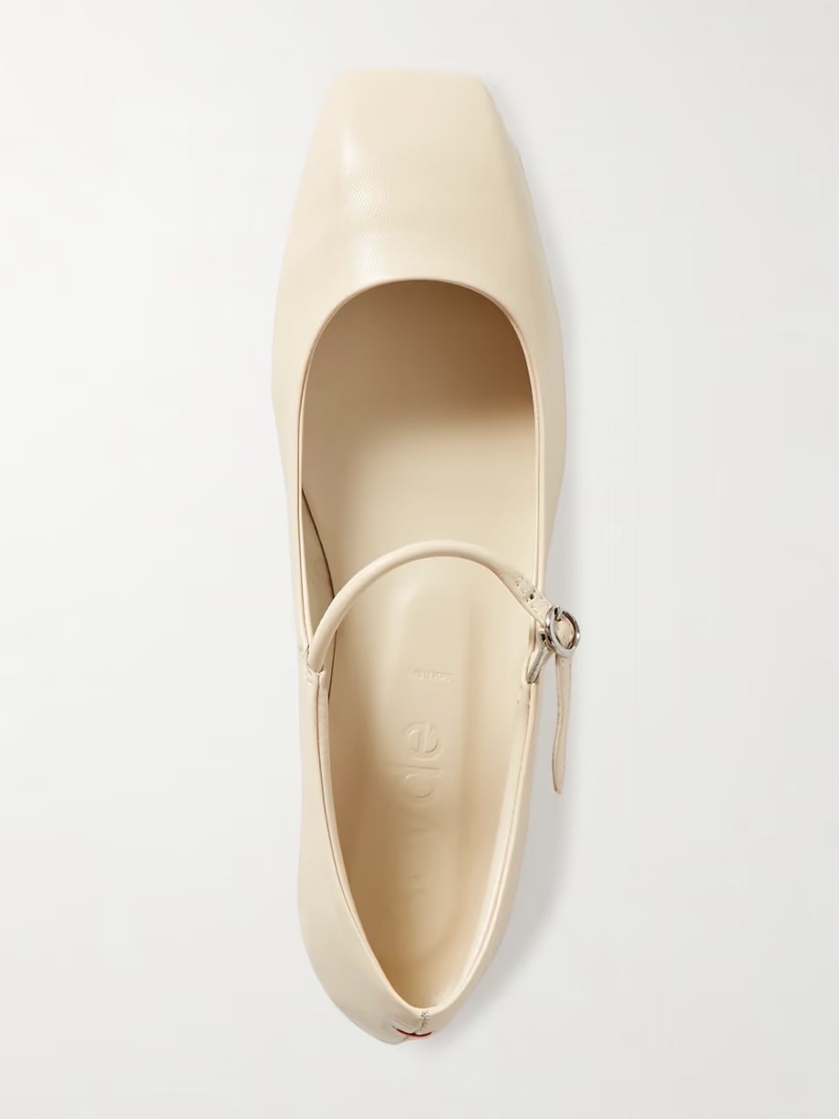 Uma leather Mary Jane ballet flats