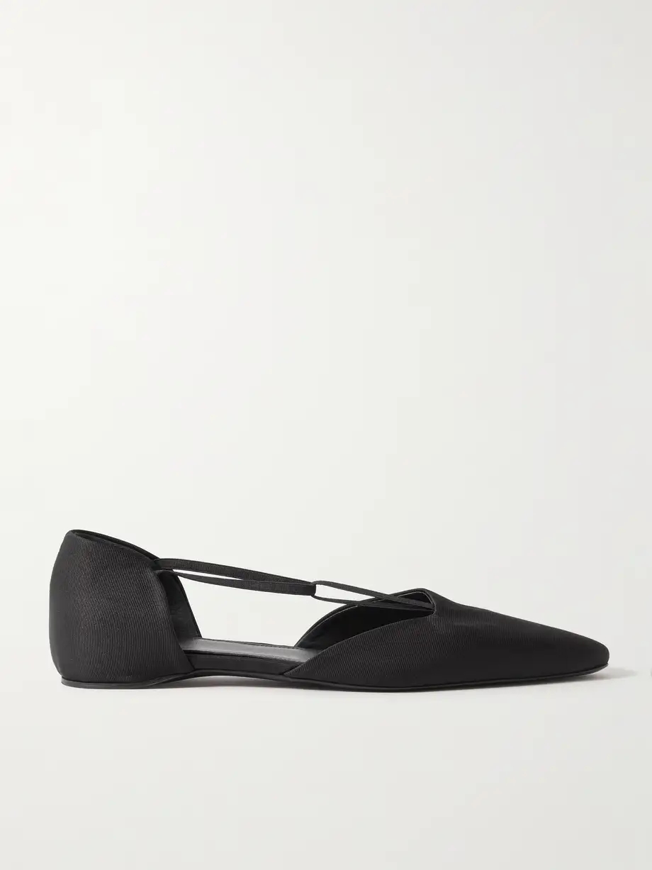 The T-strap faille point-toe flats