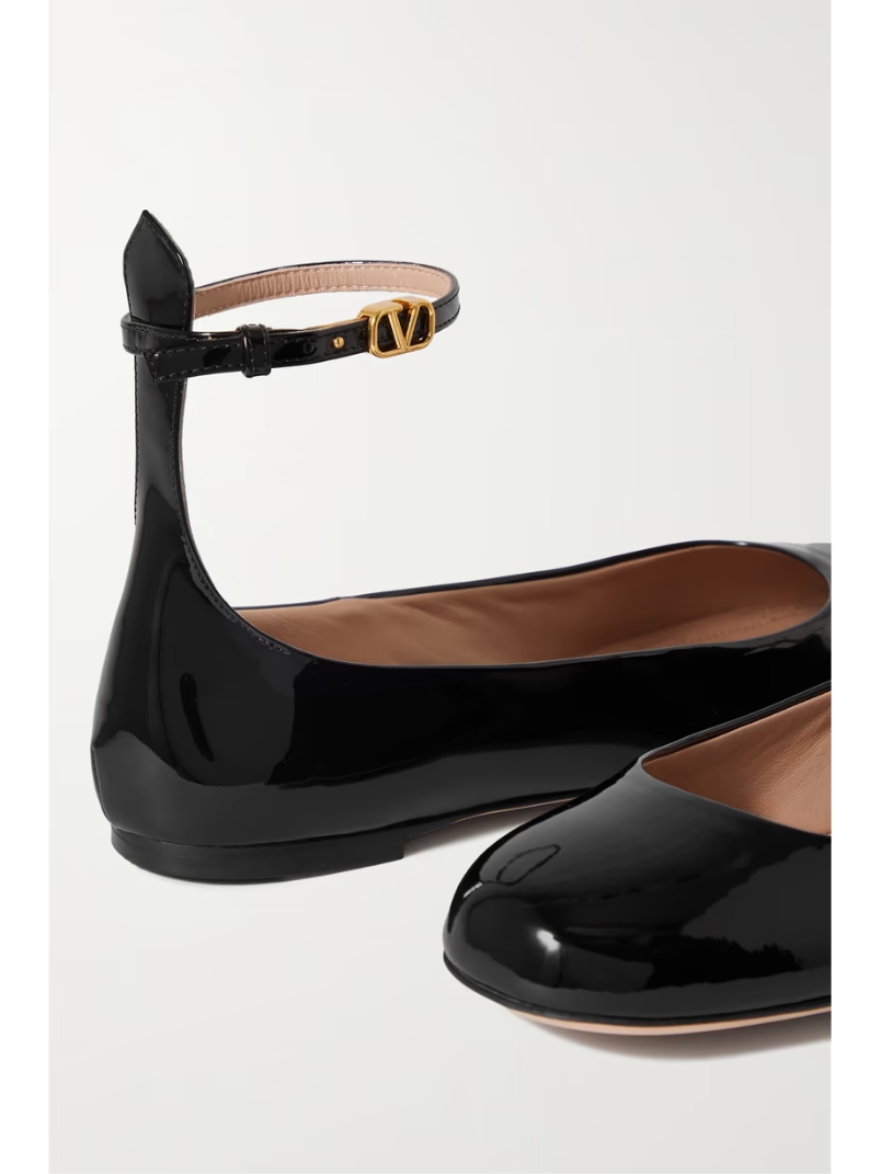 Tan-Go patent-leather ballet flats