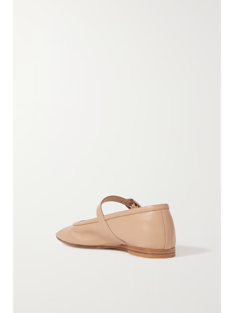 Leather Mary Jane ballet flats