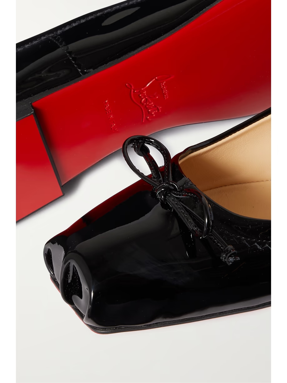 Mamadrague patent-leather ballet flats