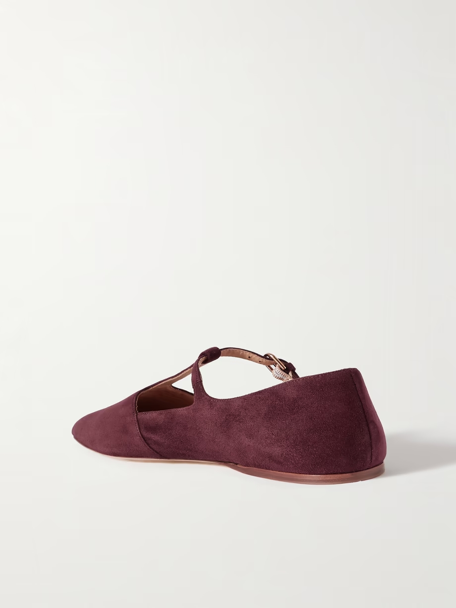 Lola suede point-toe flats