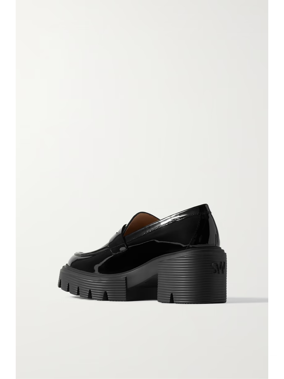 Soho patent-leather platform loafers