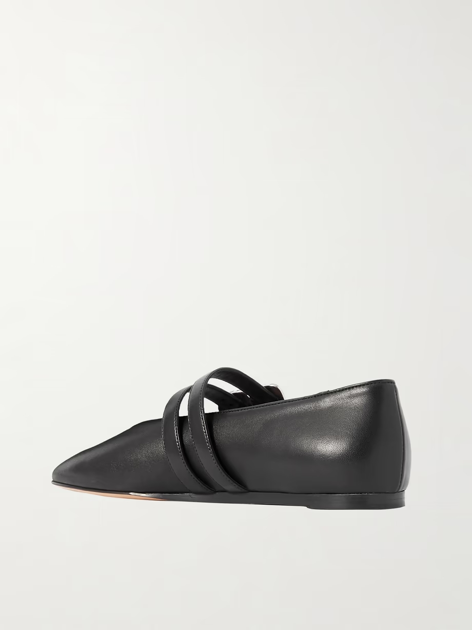 Claudia leather Mary-Jane ballet flats