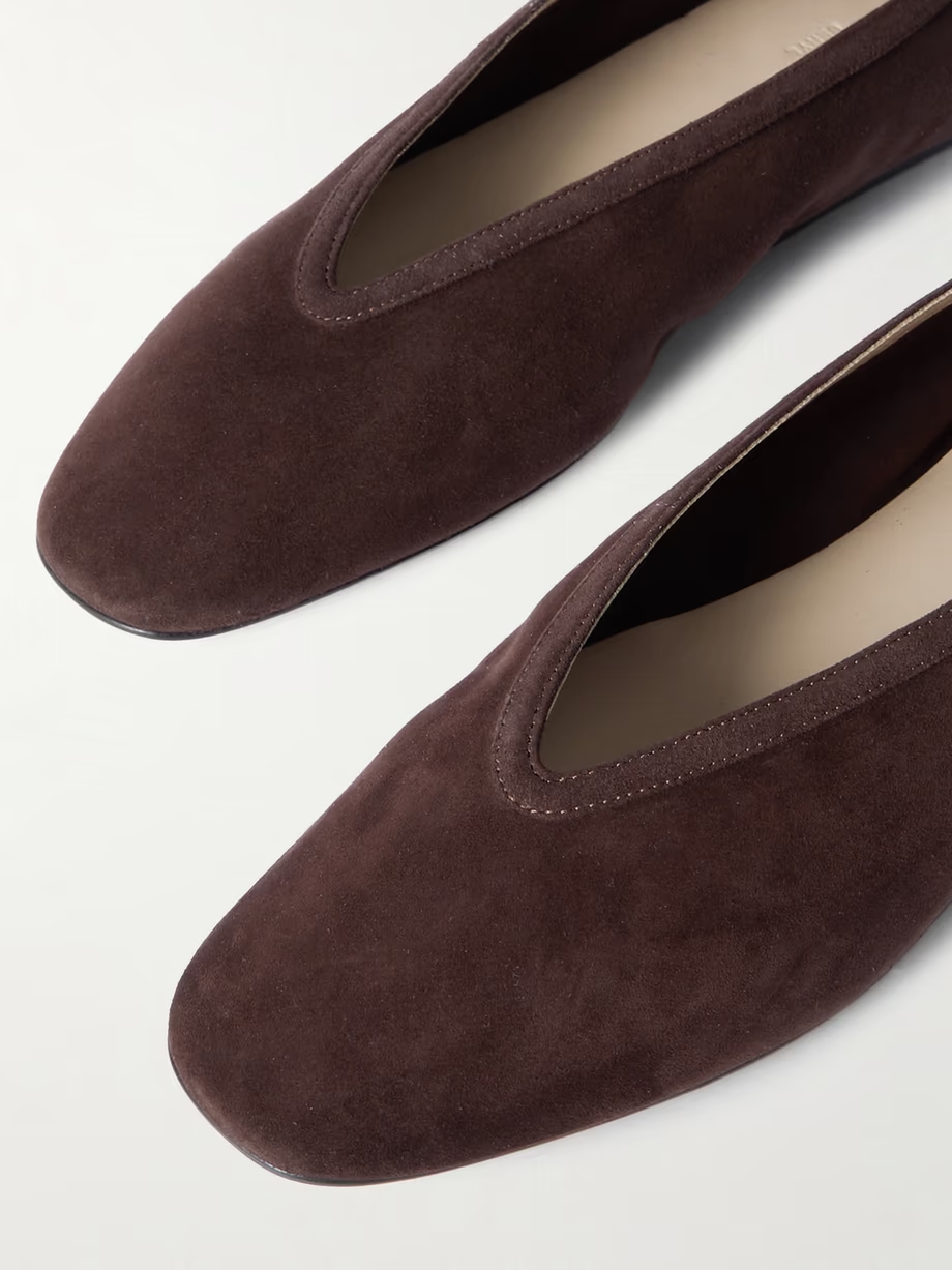 Luna suede ballet flats