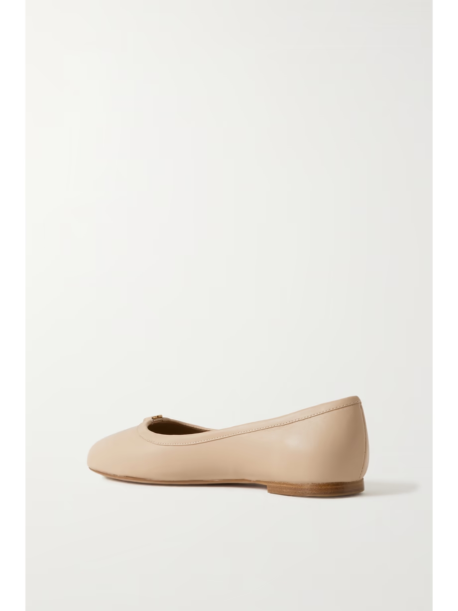 + NET SUSTAIN Marcie embellished leather ballet flats