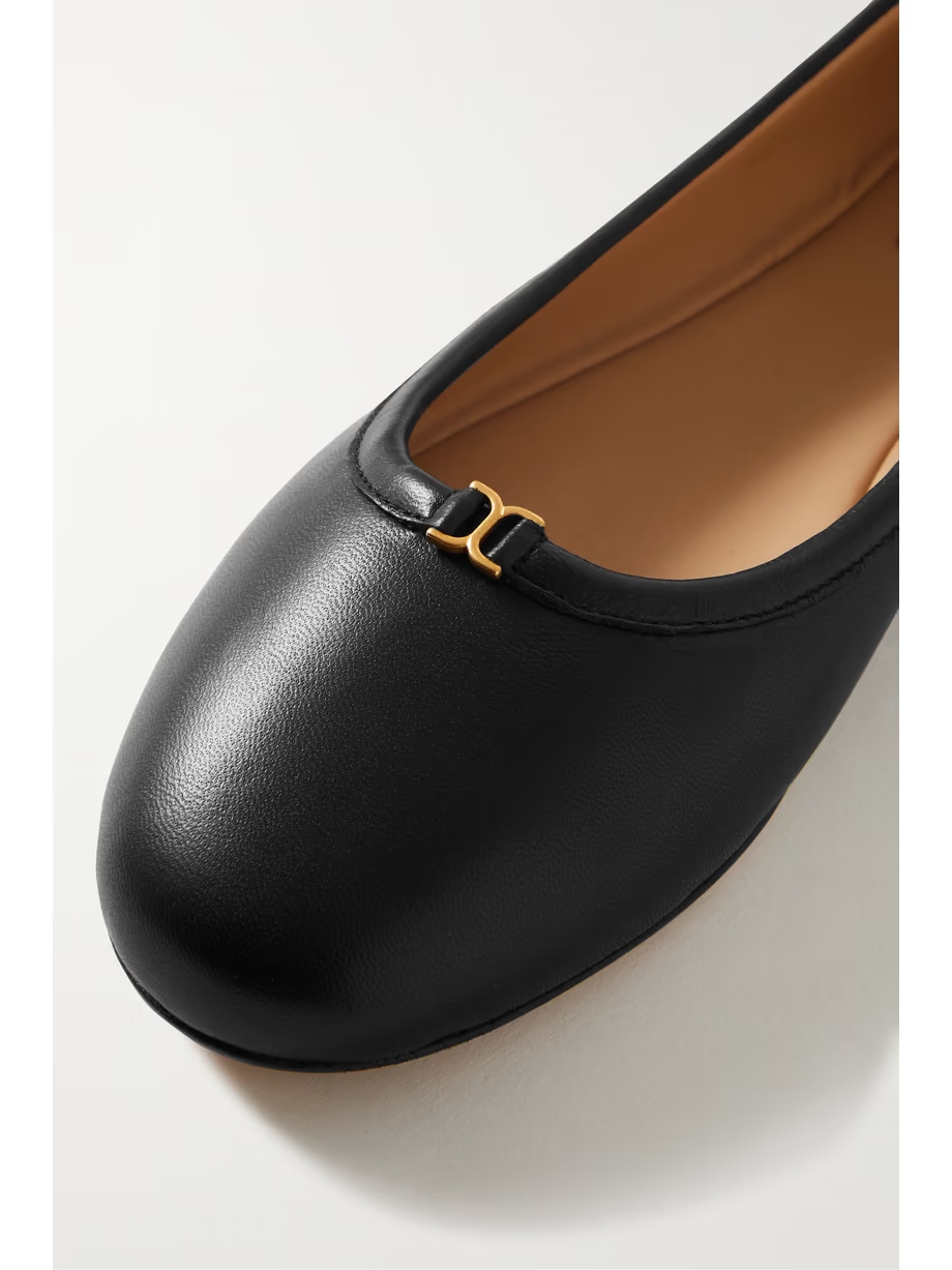 + NET SUSTAIN Marcie embellished leather ballet flats