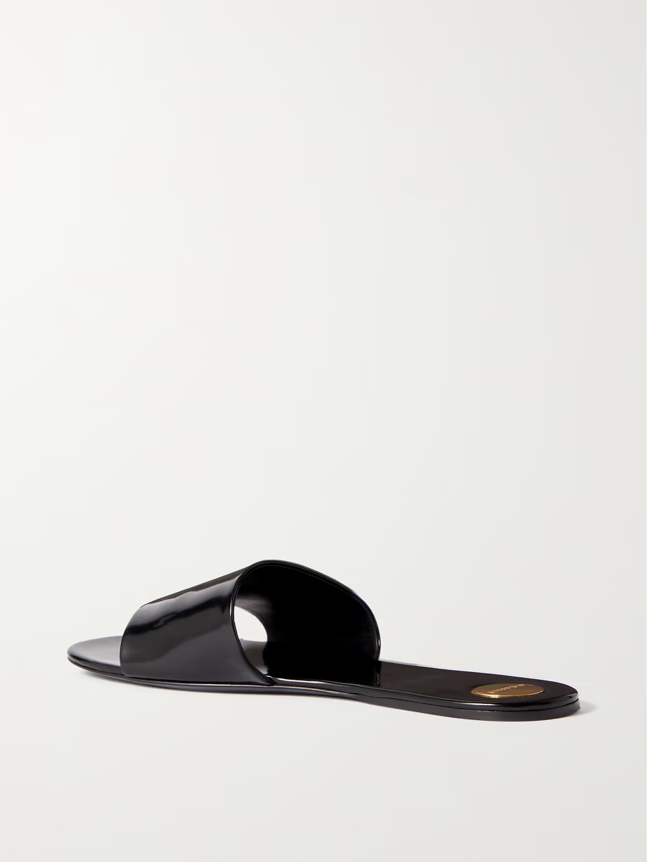 Carlyle patent-leather sandals