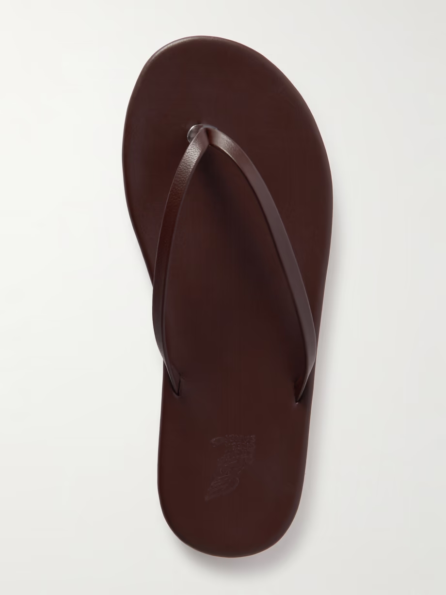 Saionara leather flip flops