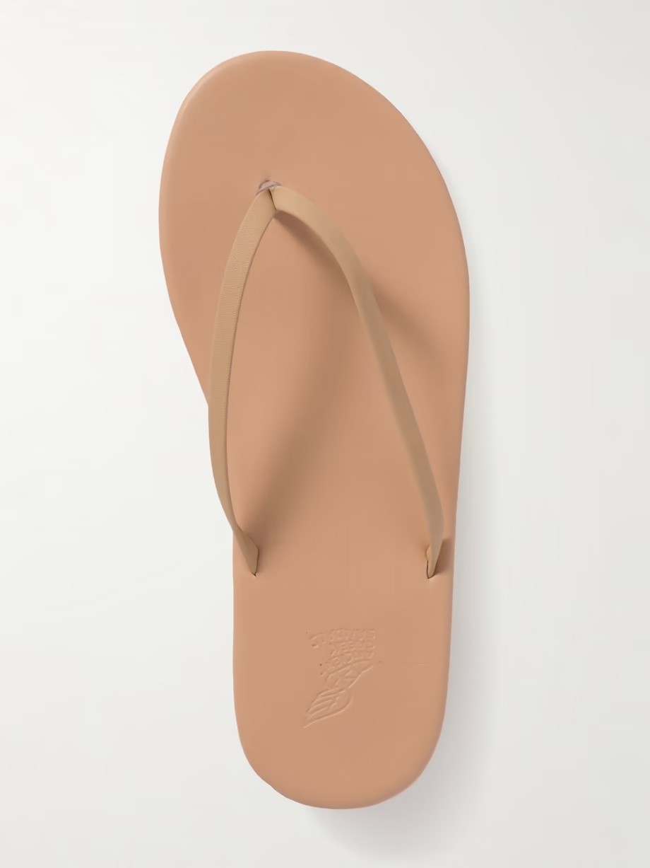 Saionara leather flip flops