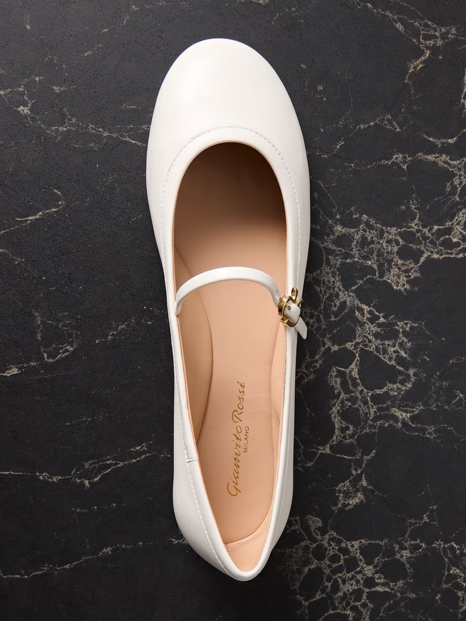 Carla leather Mary Jane ballet flats