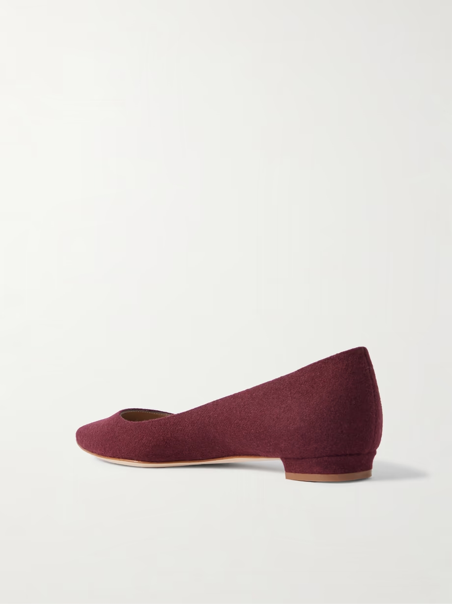 Lanza BB wool point-toe flats