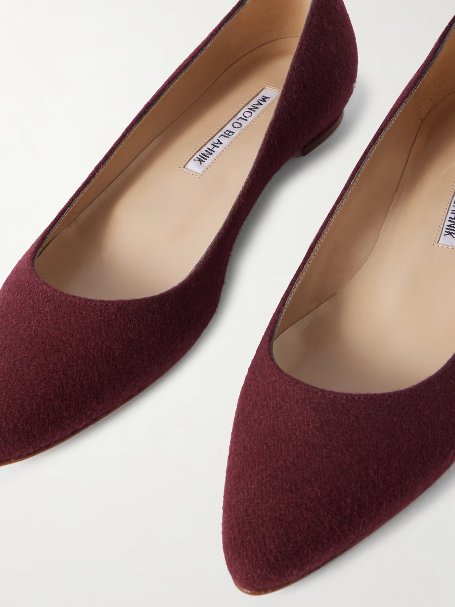 Lanza BB wool point-toe flats