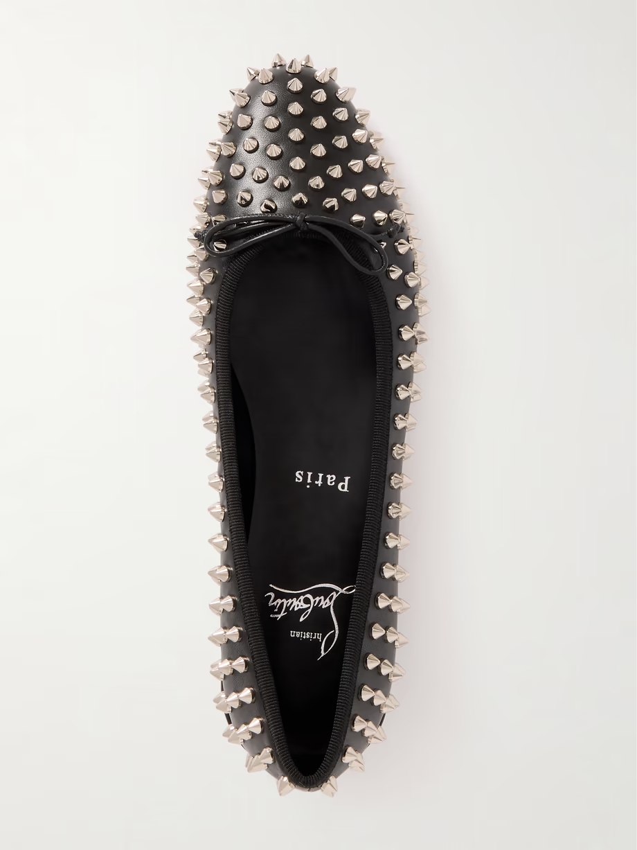 Sweetie Jane studded leather ballet flats