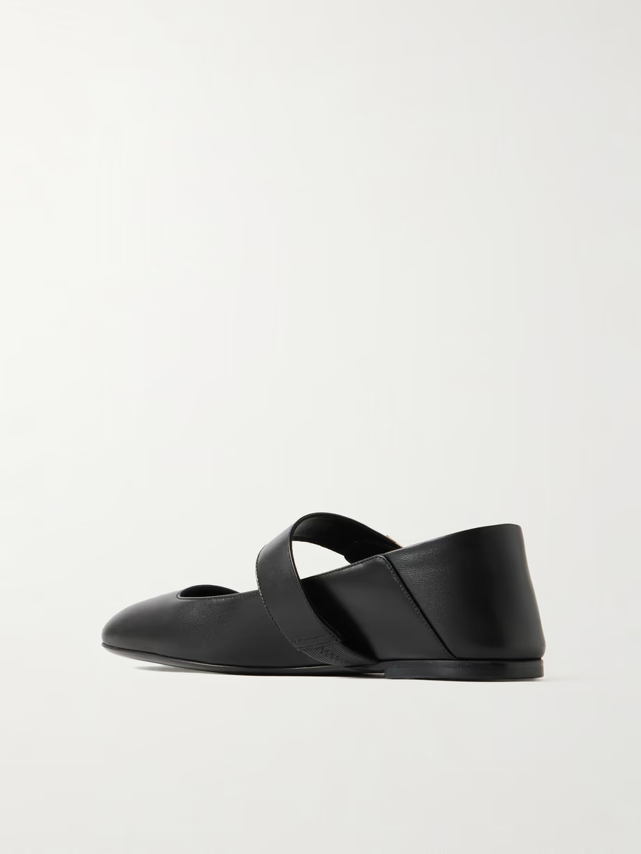 VLOGO Locker leather ballet flats