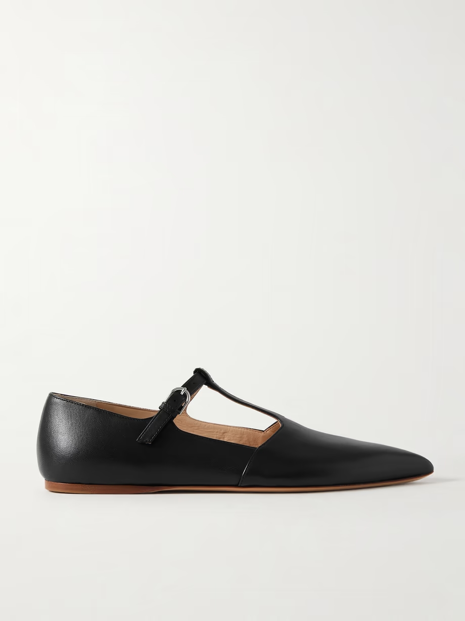 Lola Ballerina leather Mary Jane point-toe flats