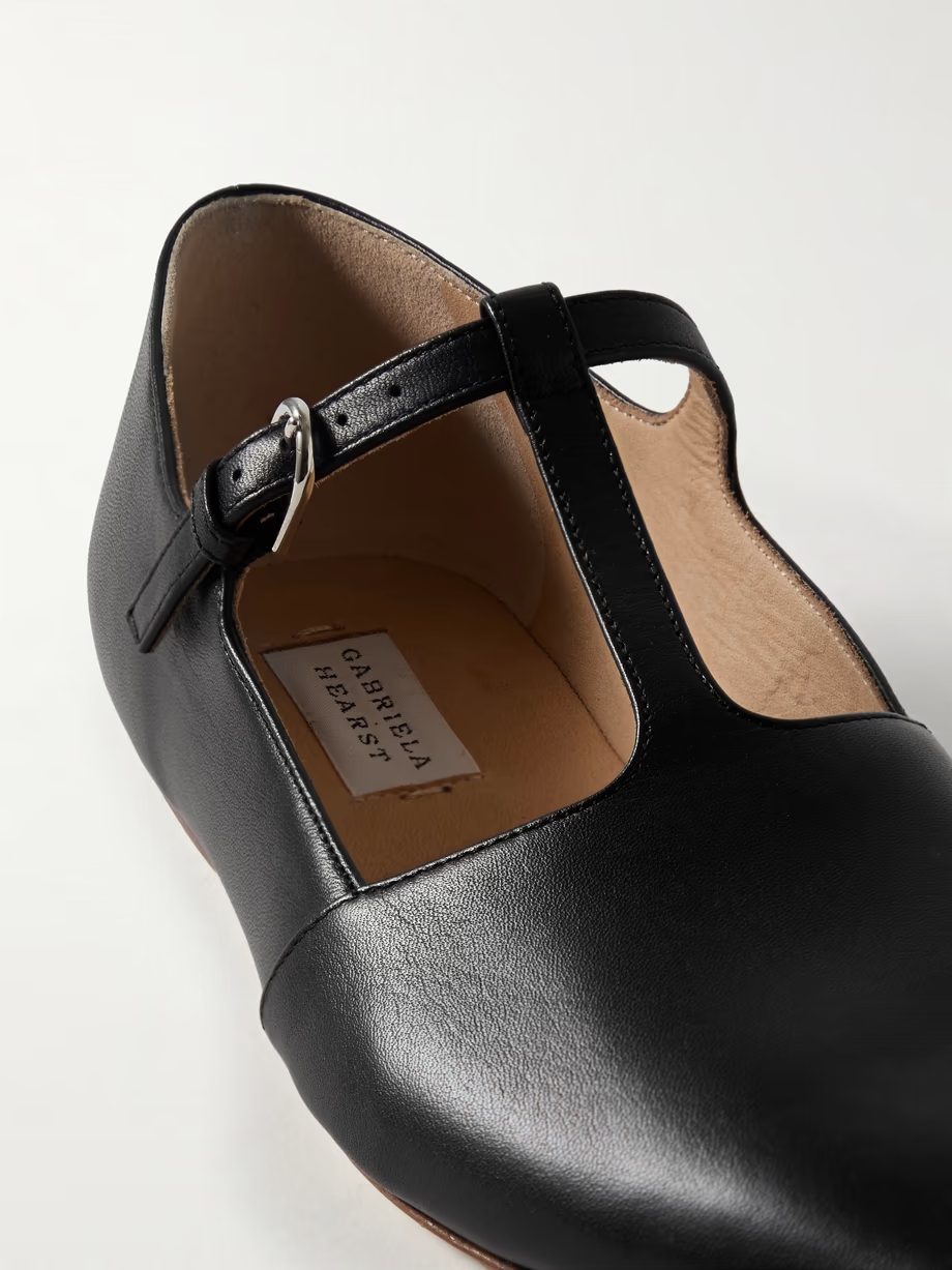 Lola Ballerina leather Mary Jane point-toe flats