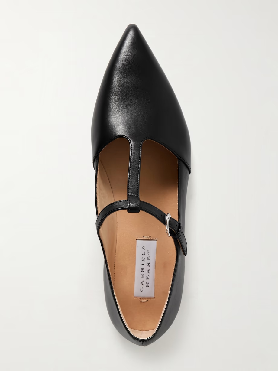 Lola Ballerina leather Mary Jane point-toe flats