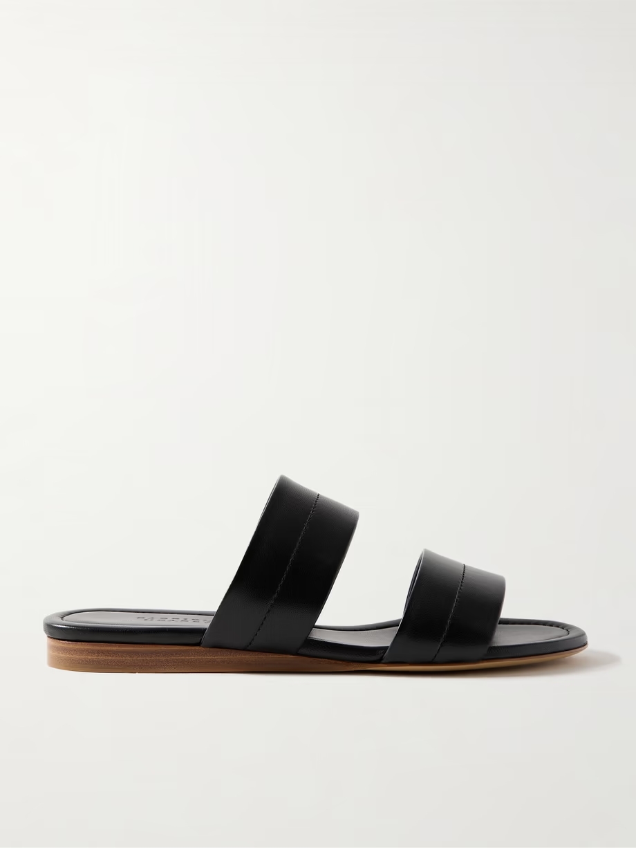 Lora leather slides