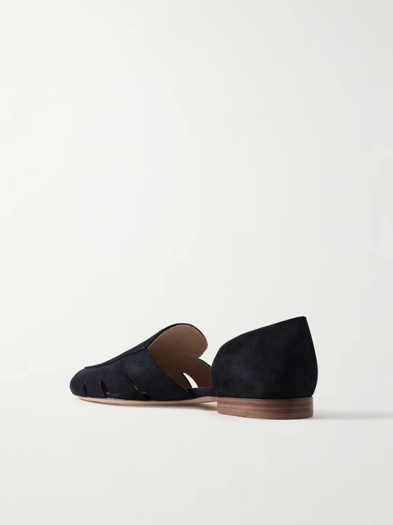 Rory cutout suede flats