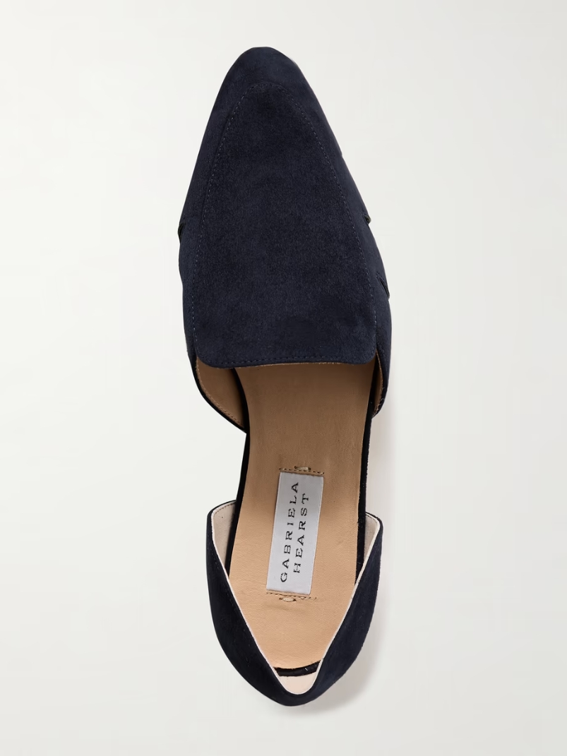 Rory cutout suede flats