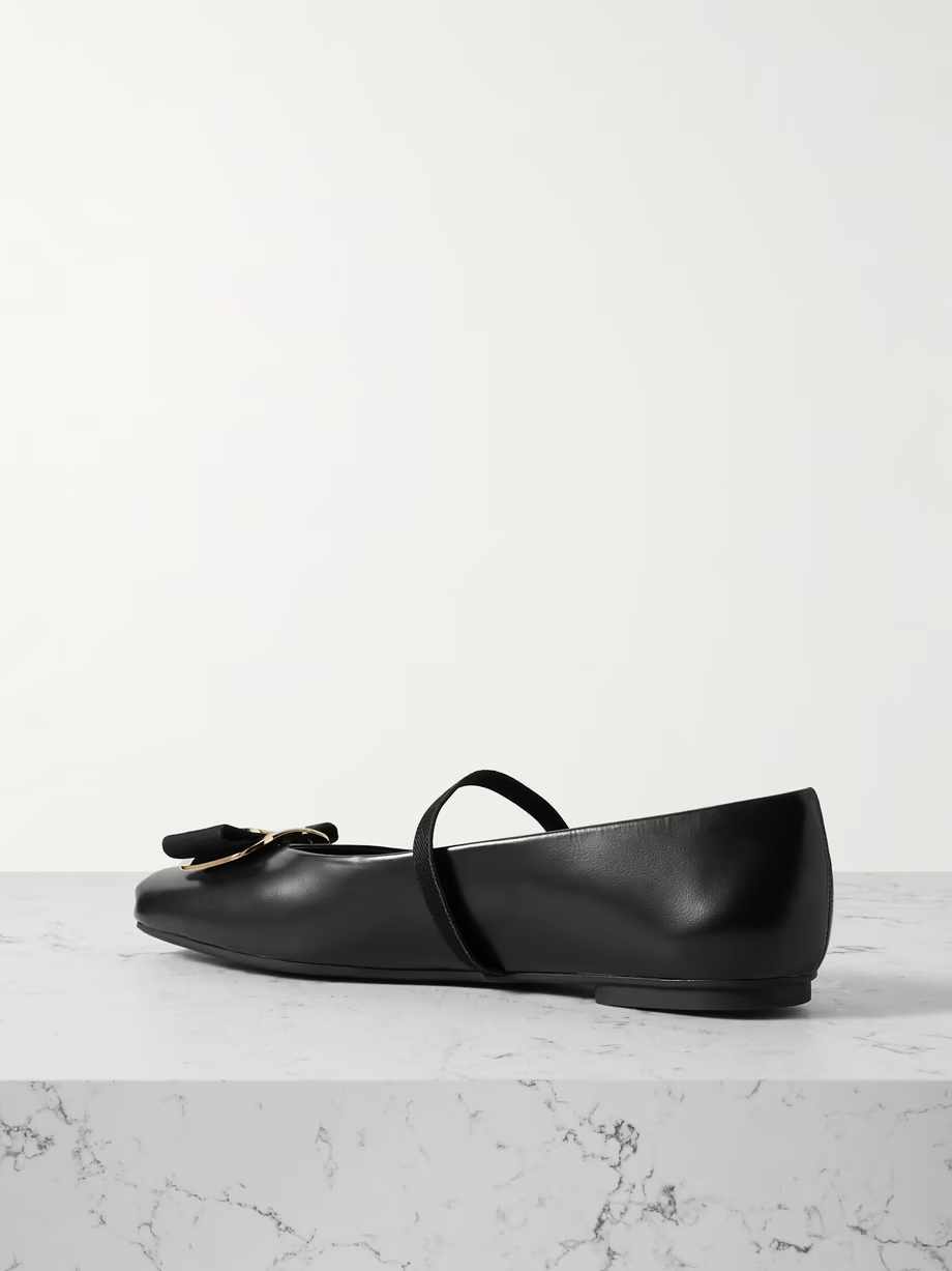 Zina leather Mary Jane flats