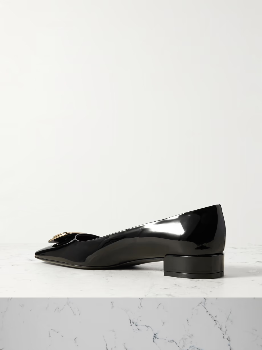 Venera patent-leather ballet flats