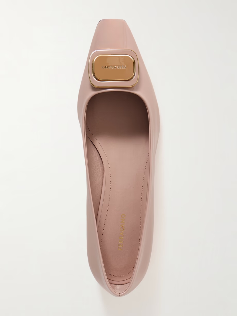 Venera patent-leather ballet flats