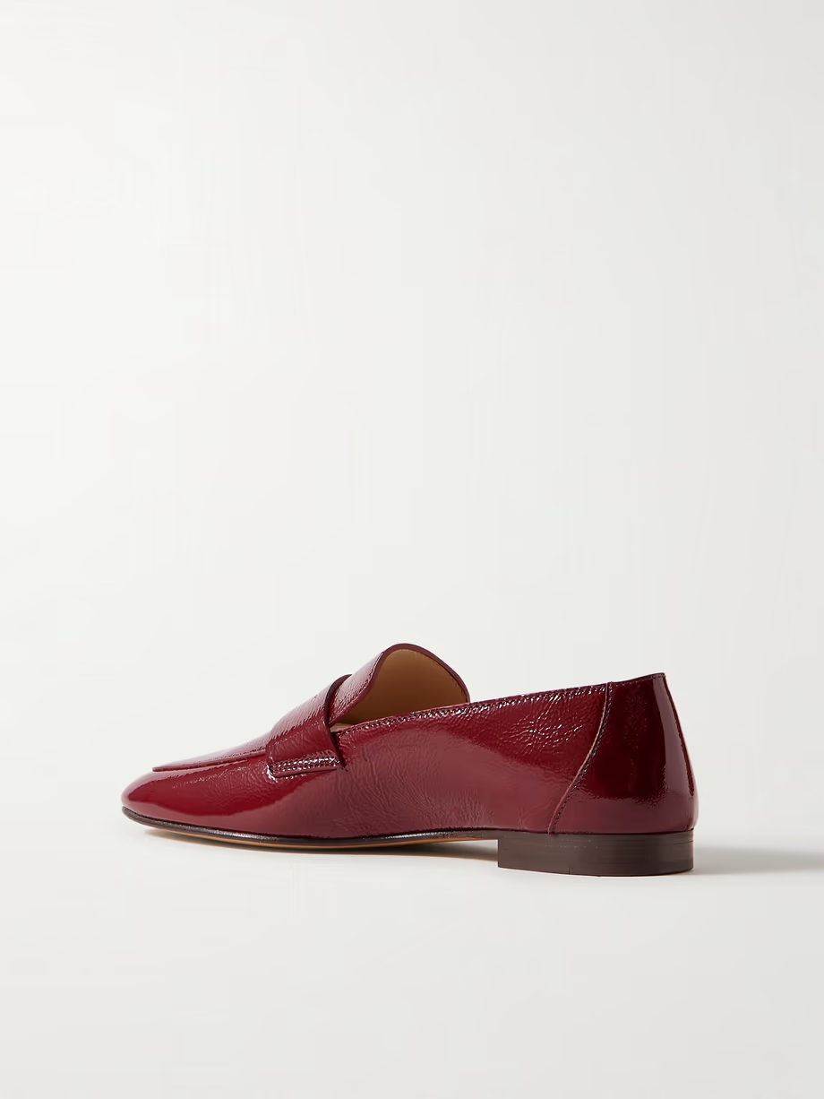 Patent-leather loafers