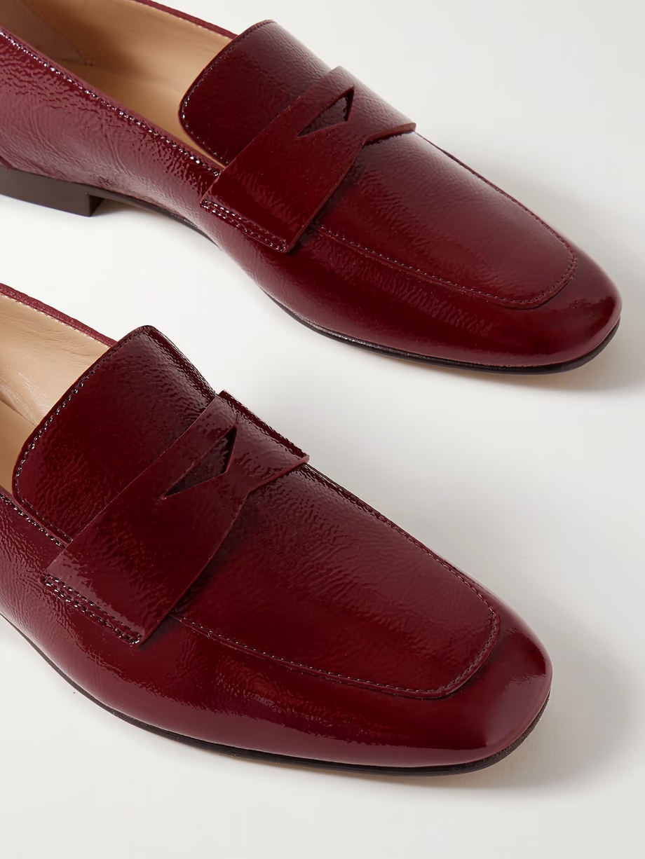 Patent-leather loafers