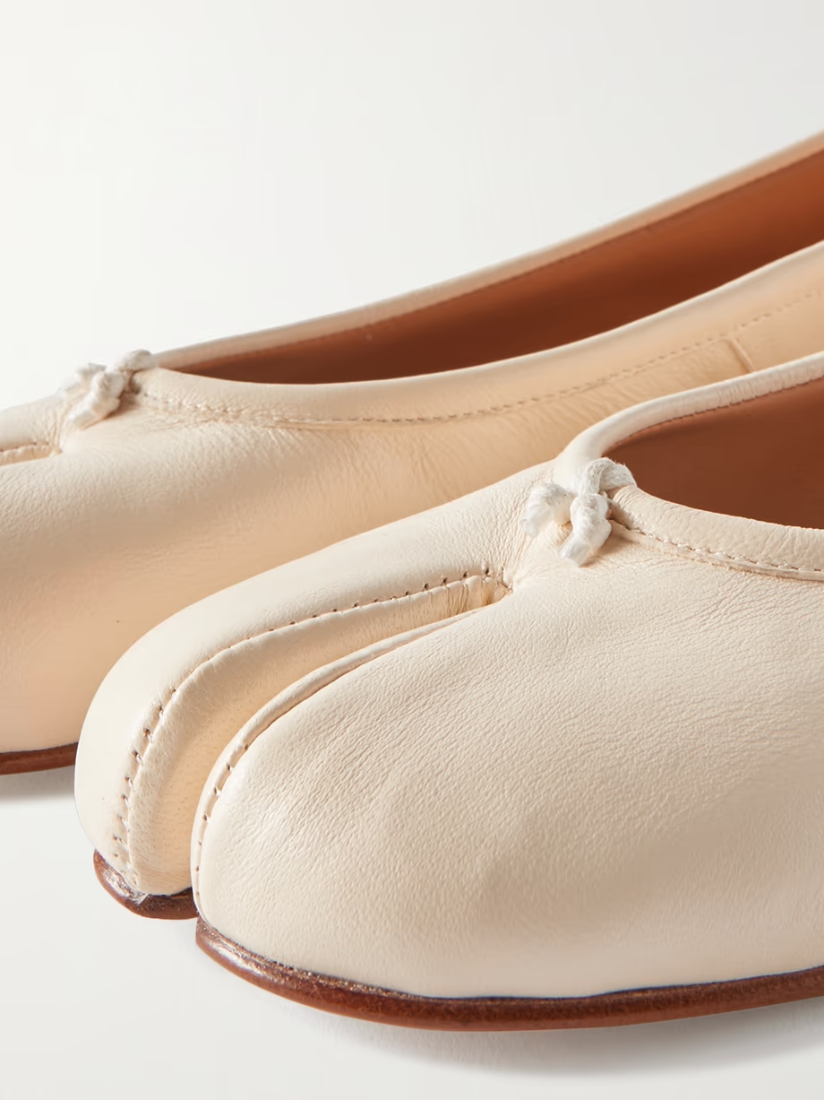 Tabi split-toe leather ballet flats