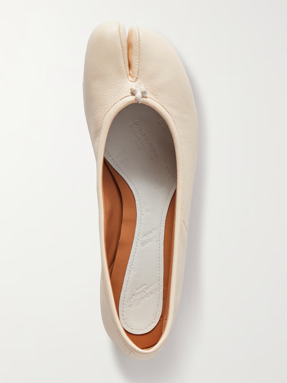 Tabi split-toe leather ballet flats