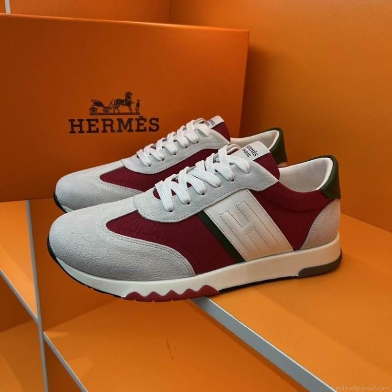 Hermes Low Cut Man 1217 Hermes sz38-46 4C n0912