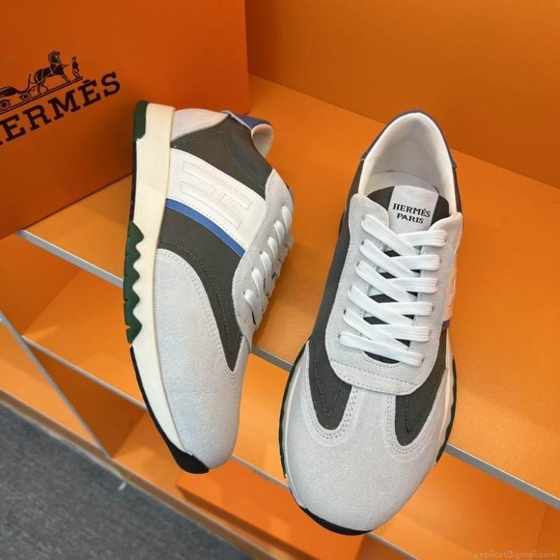 Hermes Low Cut Man 1217 Hermes sz38-46 4C n0912