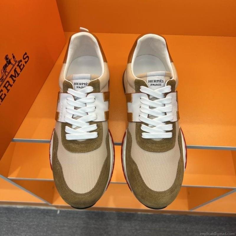 Hermes Low Cut Man 1217 Hermes sz38-46 6C n0911