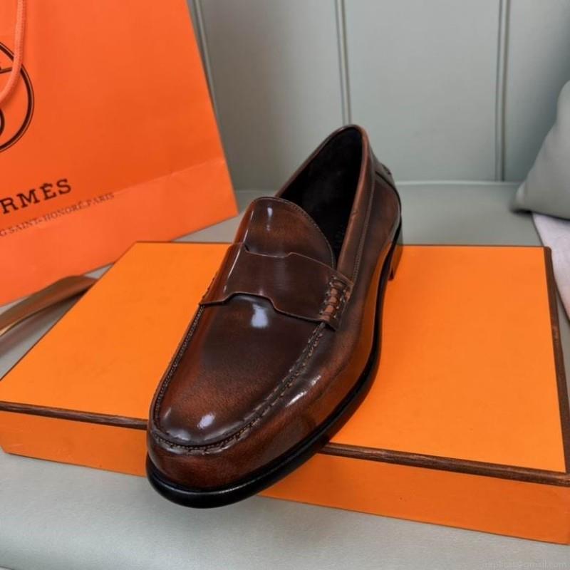 Hermes Men Leather 1219 Hermes sz38-45 3C n0906