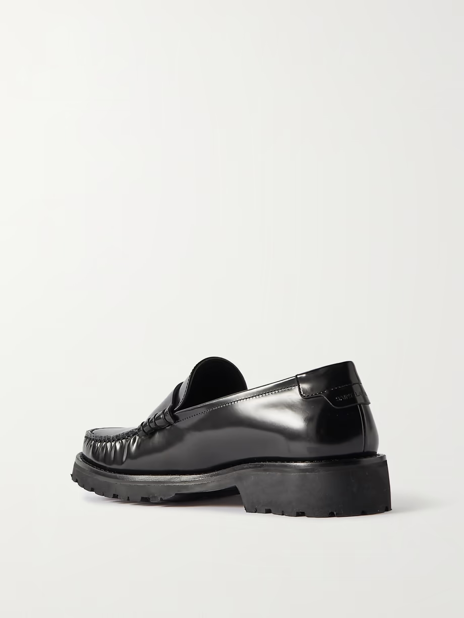 Leather loafers